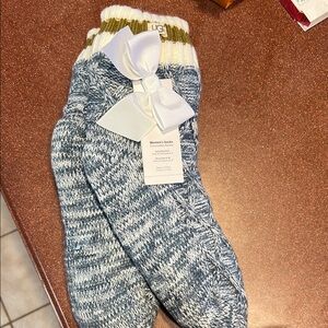 UGG Women's Blue Knit Socks